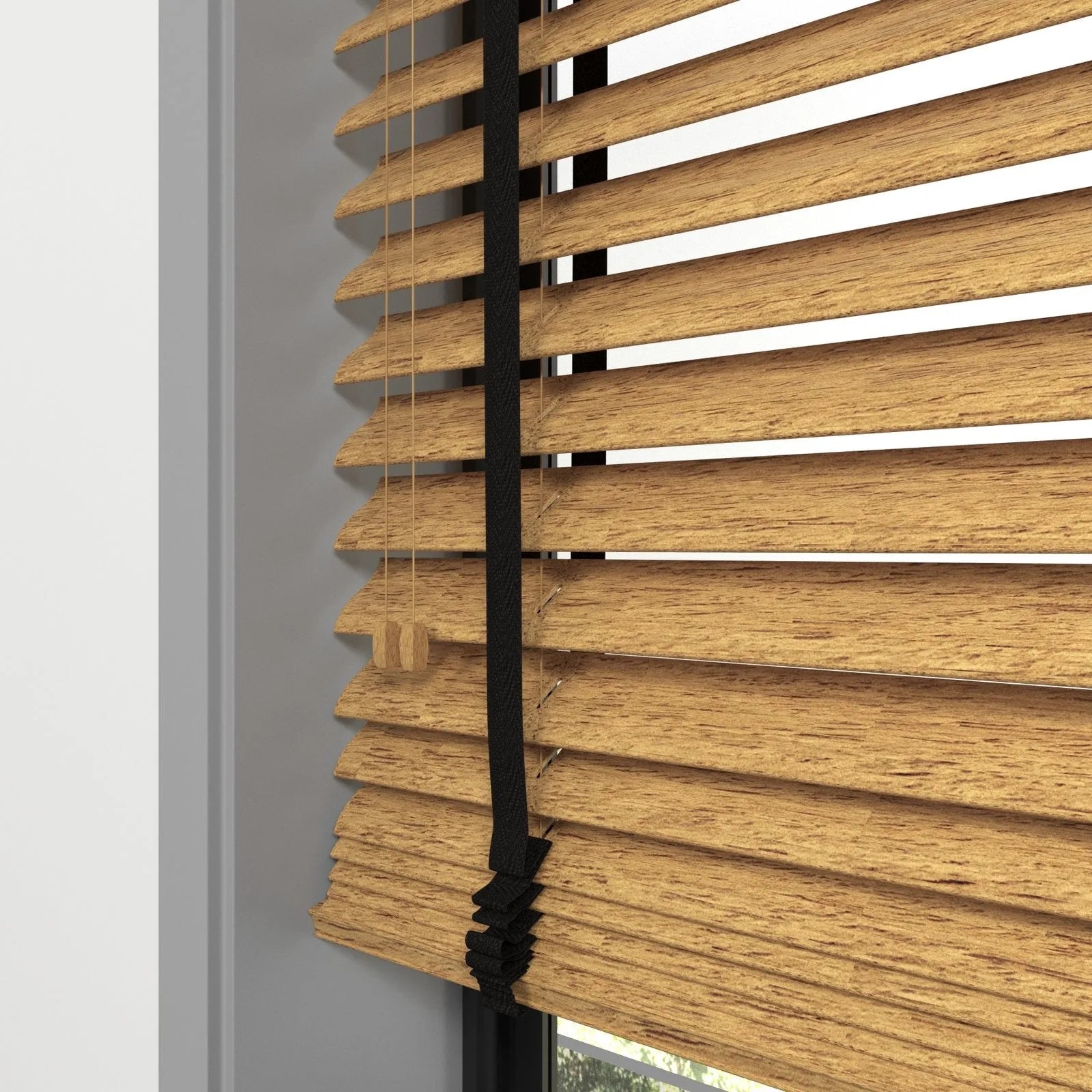 Ahşap Renk ve Desenli Polywood Blackout Jaluzi - Etulle