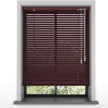 16 MM Red Aluminum Venetian Blind