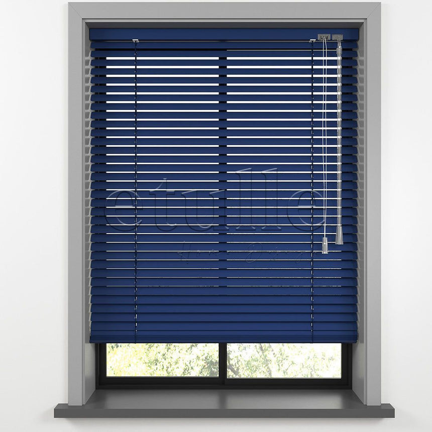 16 MM Dark Blue Aluminum Venetian Blind