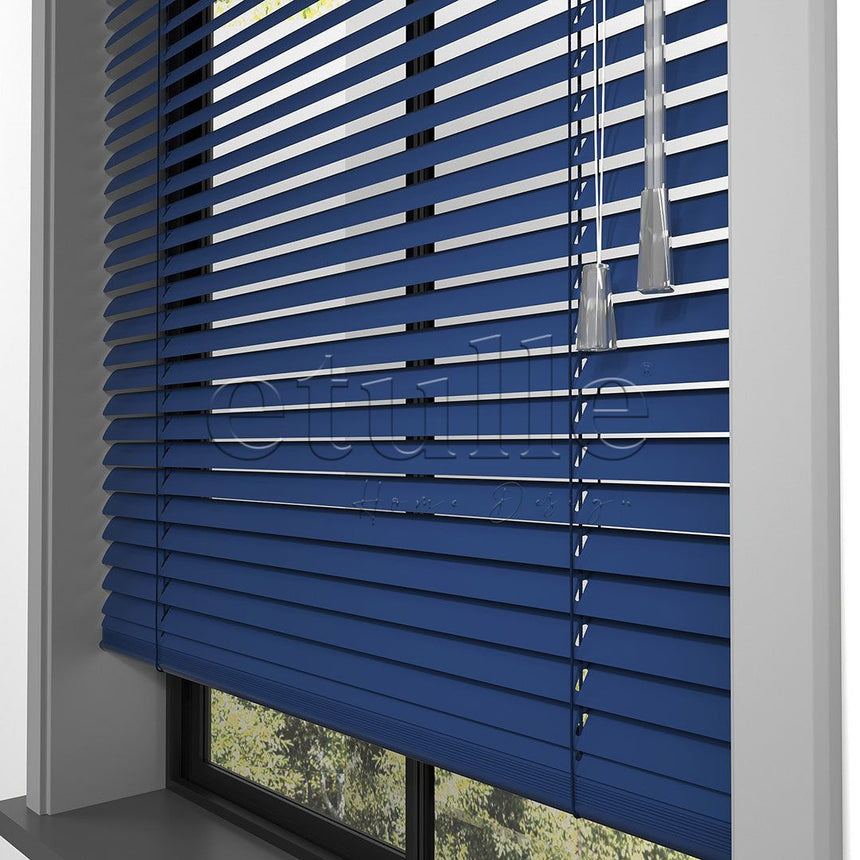 16 MM Dark Blue Aluminum Venetian Blind