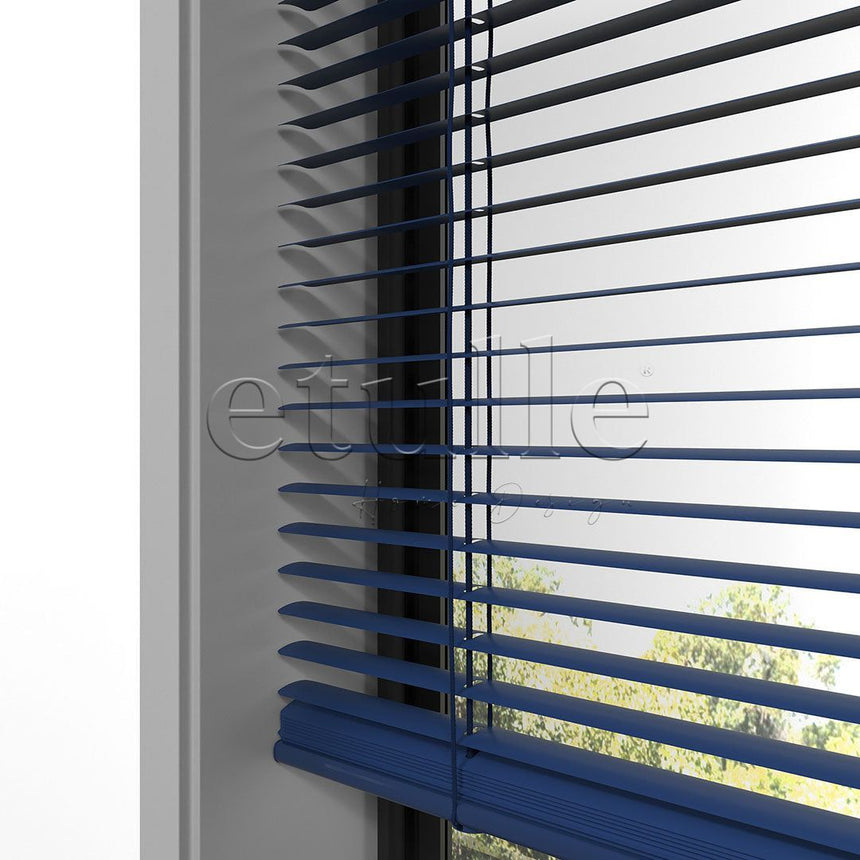 16 MM Dark Blue Aluminum Venetian Blind