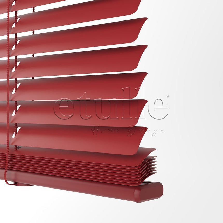 16 MM Matte Red Aluminum Venetian Blind