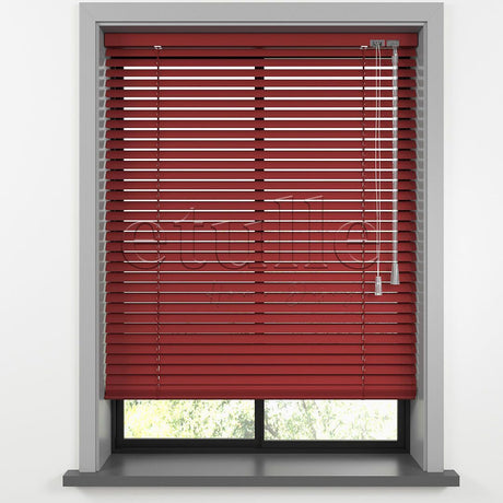 16 MM Matte Red Aluminum Venetian Blind