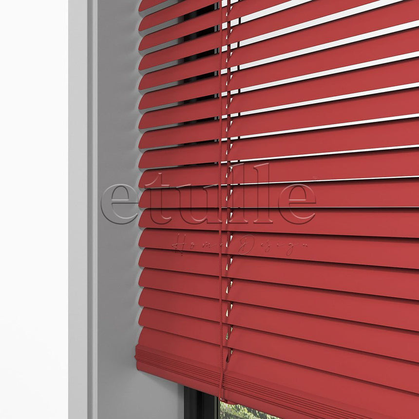 16 MM Matte Red Aluminum Venetian Blind