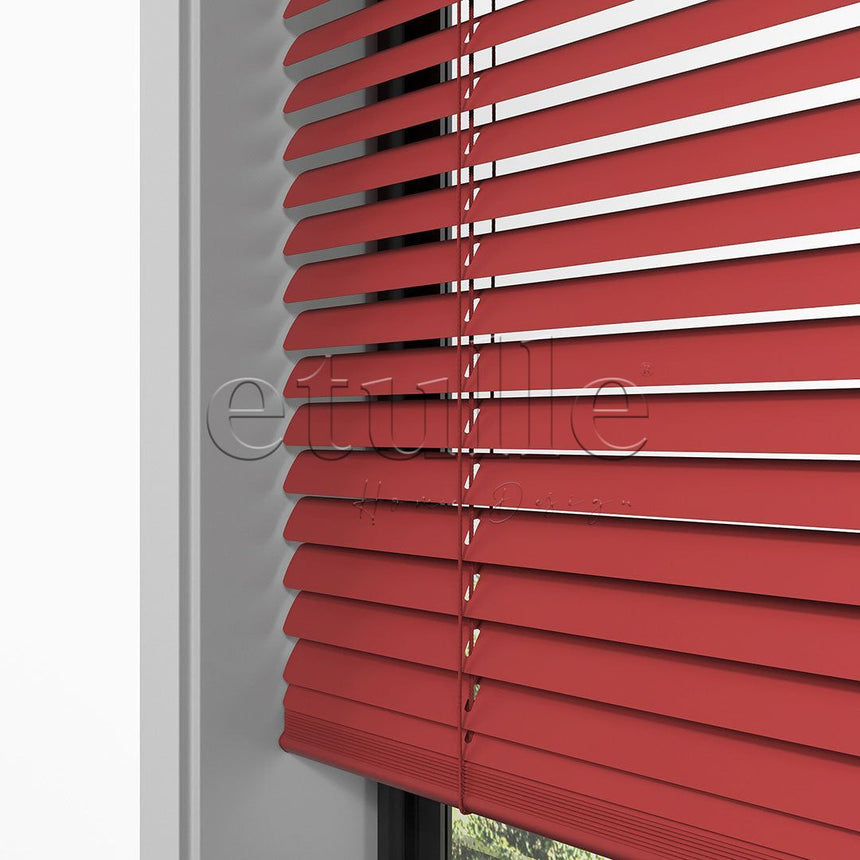 16 MM Matte Red Aluminum Venetian Blind