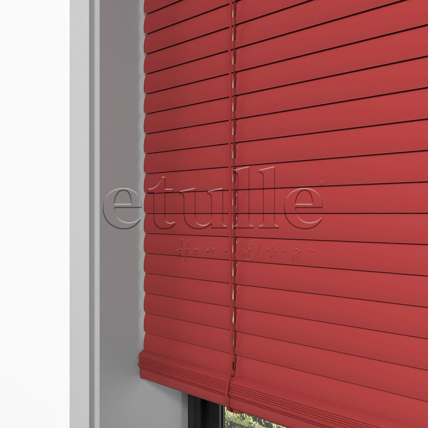 16 MM Matte Red Aluminum Venetian Blind