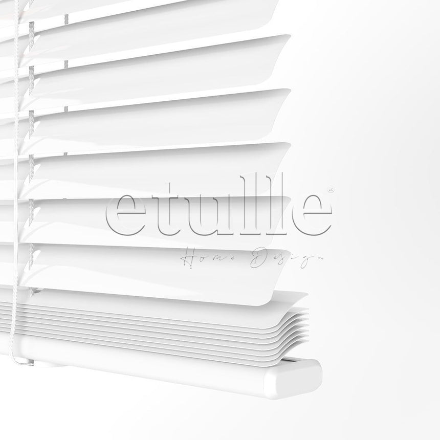 16 MM Bright White Aluminum Venetian Blind