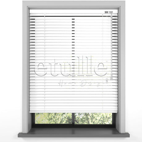 16 MM Bright White Aluminum Venetian Blind