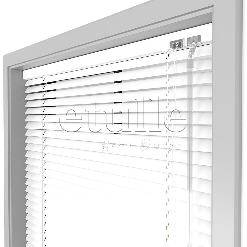 16 MM Bright White Aluminum Venetian Blind