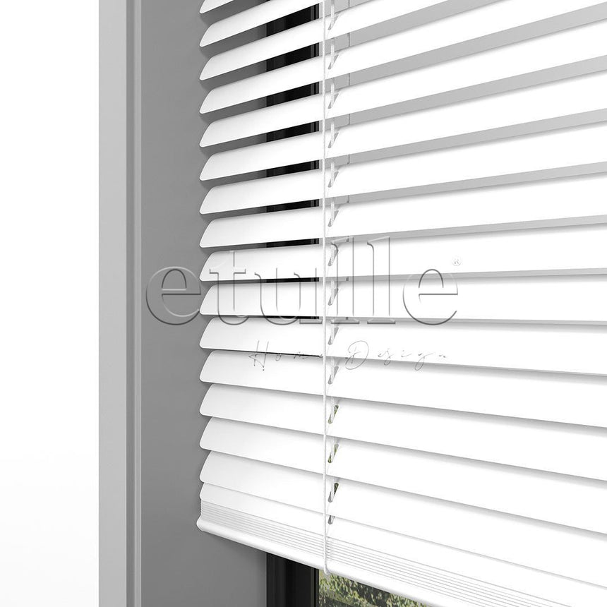 16 MM Bright White Aluminum Venetian Blind