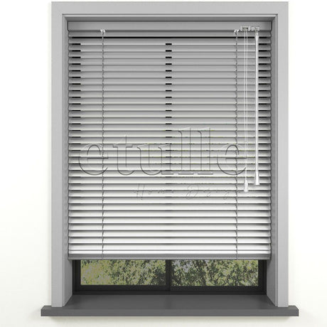 16 MM Shiny Silver Aluminum Venetian Blind