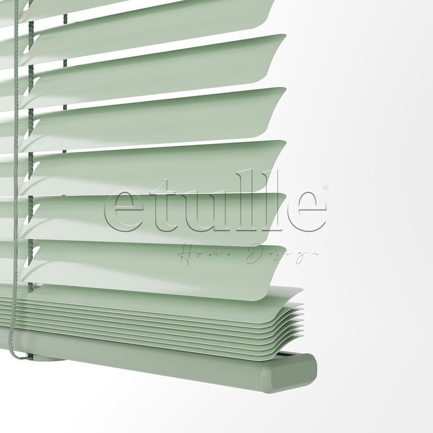 16 MM Pastel Green Aluminum Venetian Blind