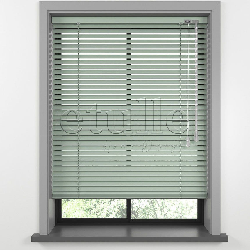 16 MM Pastel Green Aluminum Venetian Blind