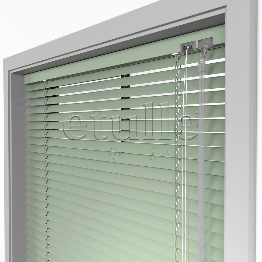 16 MM Pastel Green Aluminum Venetian Blind