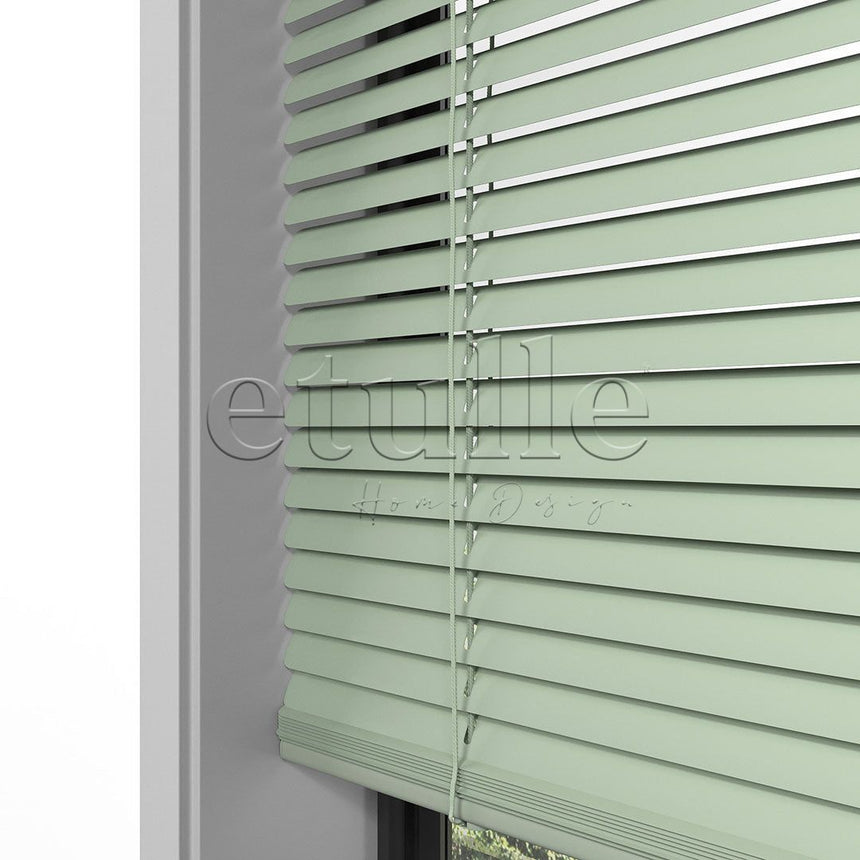 16 MM Pastel Green Aluminum Venetian Blind