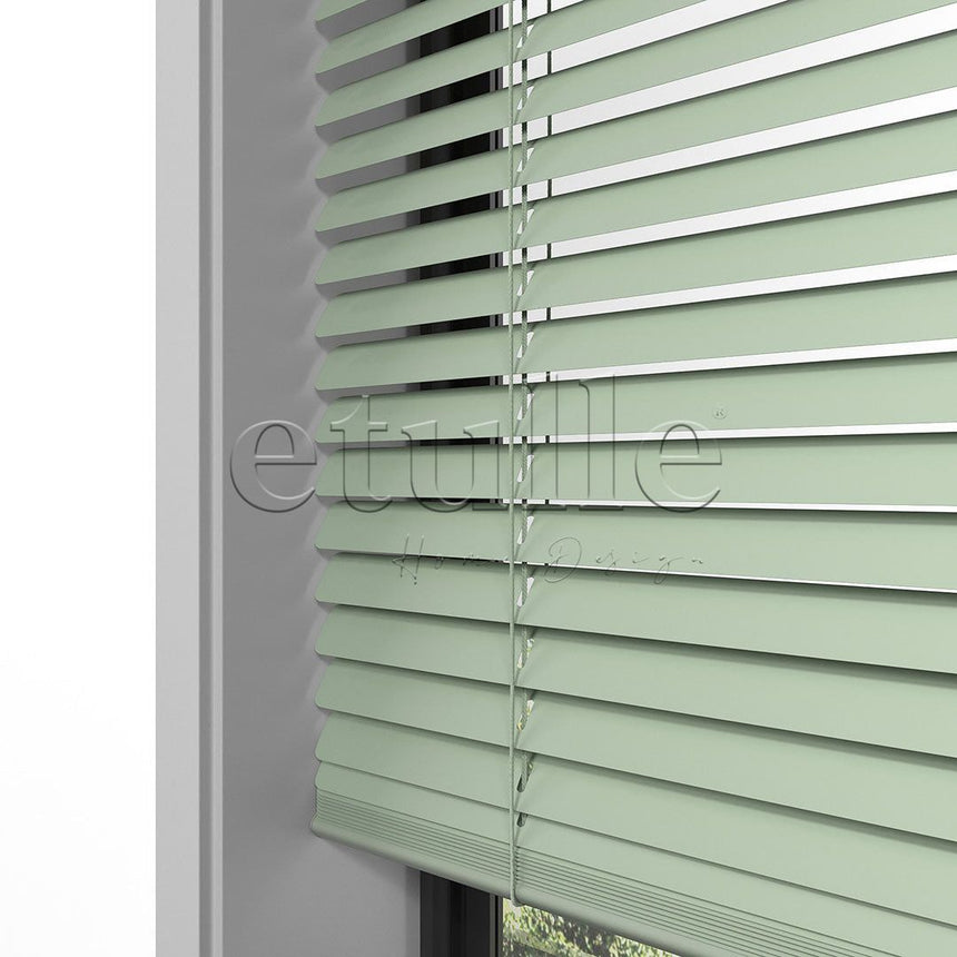 16 MM Pastel Green Aluminum Venetian Blind