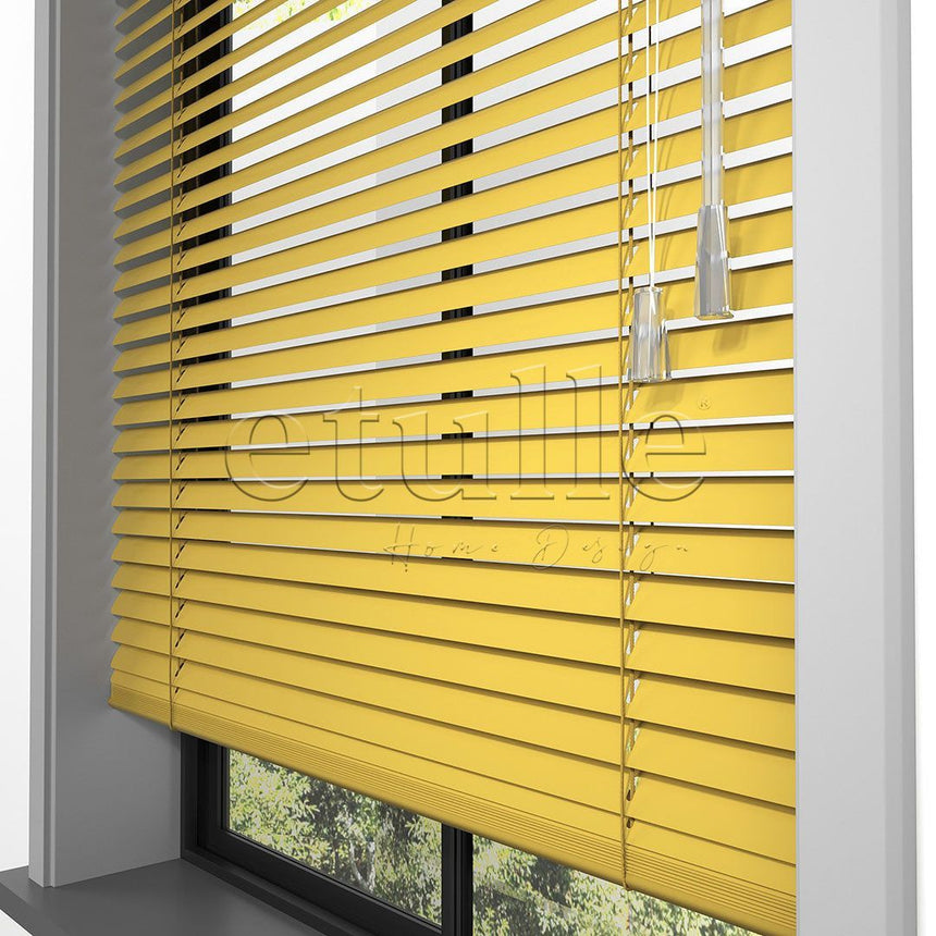 16 MM Yellow Aluminum Venetian Blind