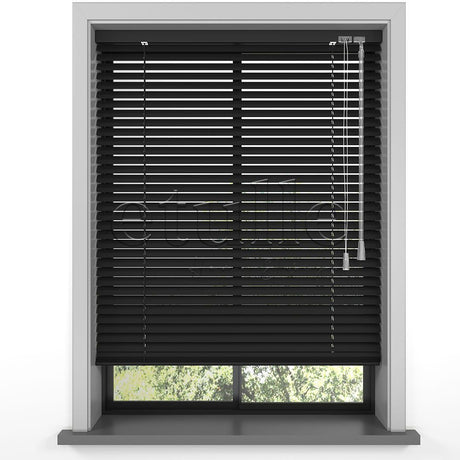 16 MM Black Aluminum Venetian Blind