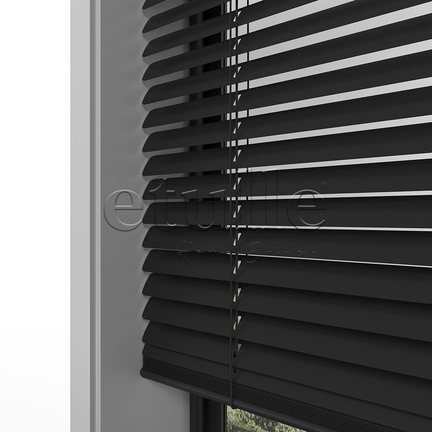 16 MM Black Aluminum Venetian Blind