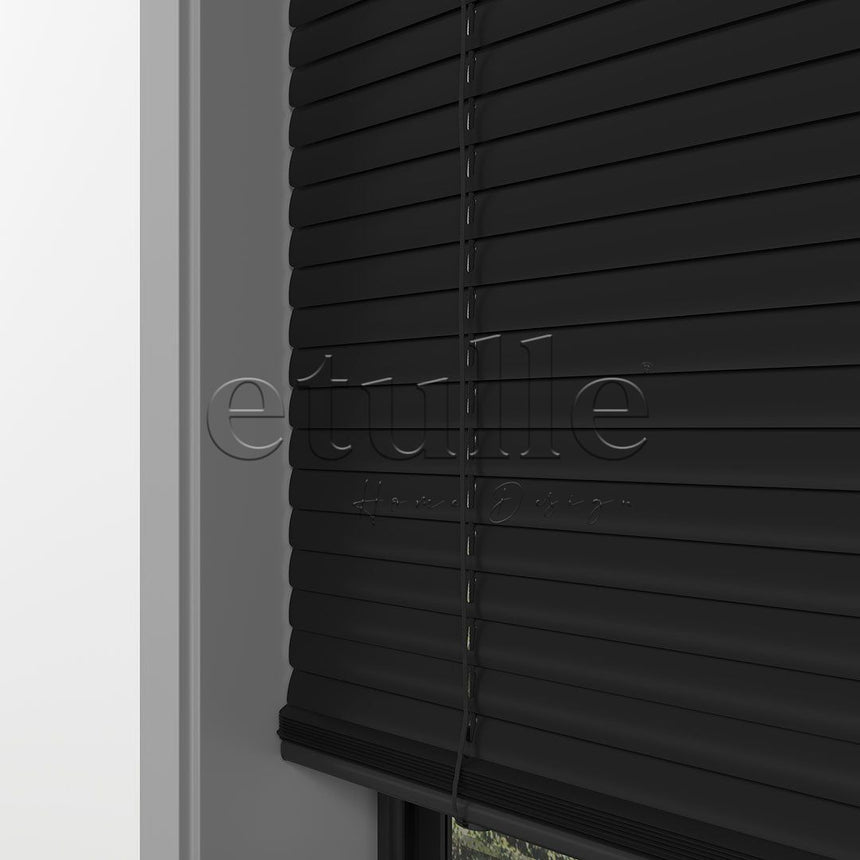 16 MM Black Aluminum Venetian Blind