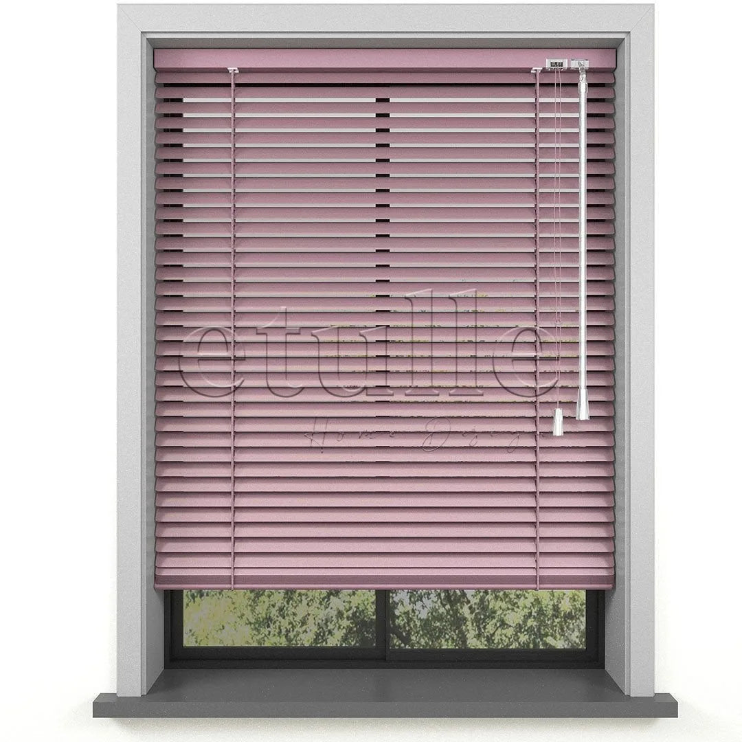 16 MM Toz Pembe Alüminyum Jaluzi