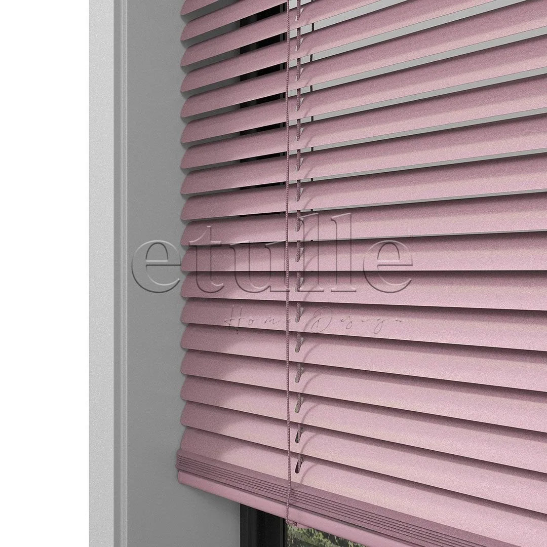 16 MM Toz Pembe Alüminyum Jaluzi