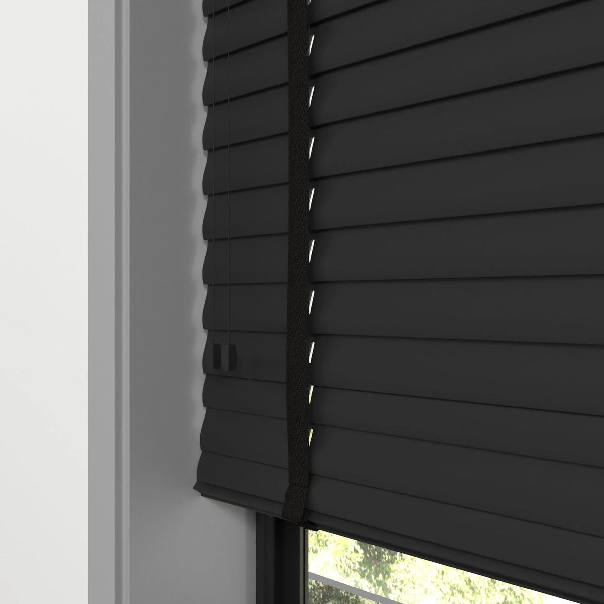 Yarı Mat Siyah Polywood Blackout Jaluzi - Etulle