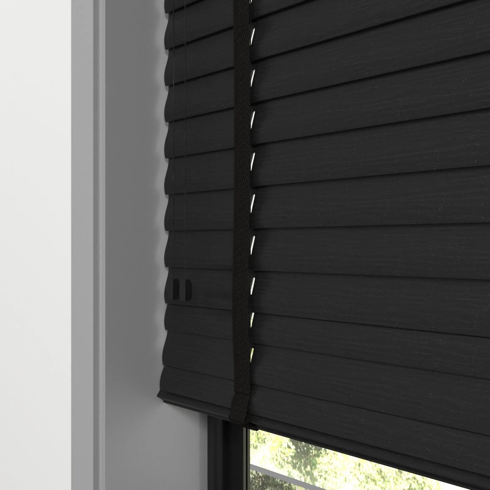 Siyah Polywood Blackout Jaluzi - Etulle