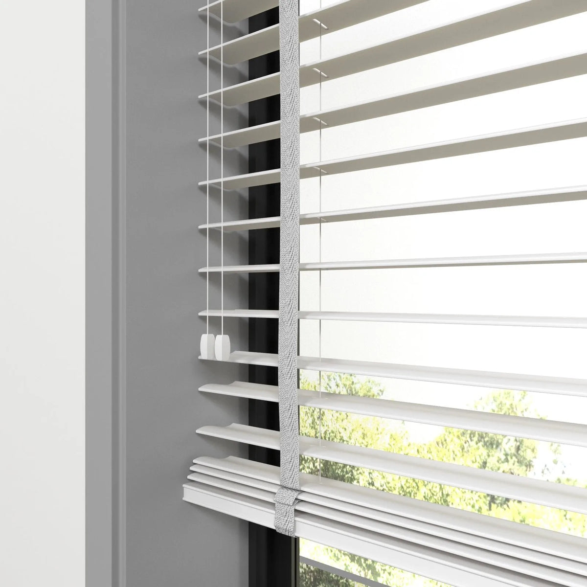 Beyaz Polywood Blackout Jaluzi - Etulle