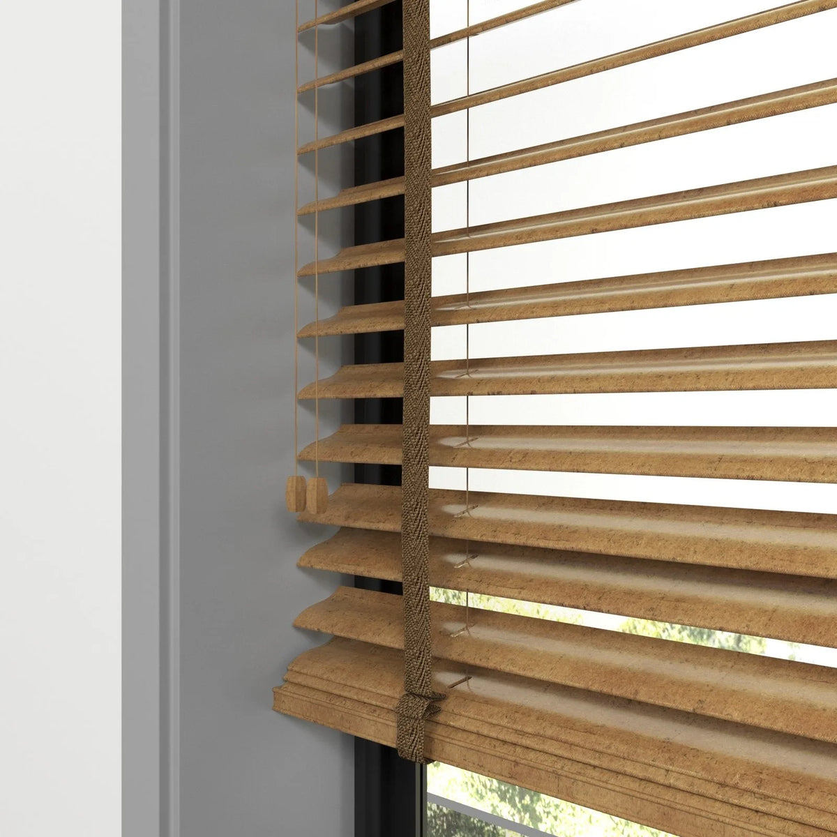 Ahşap Rengi Polywood Blackout Jaluzi - Etulle