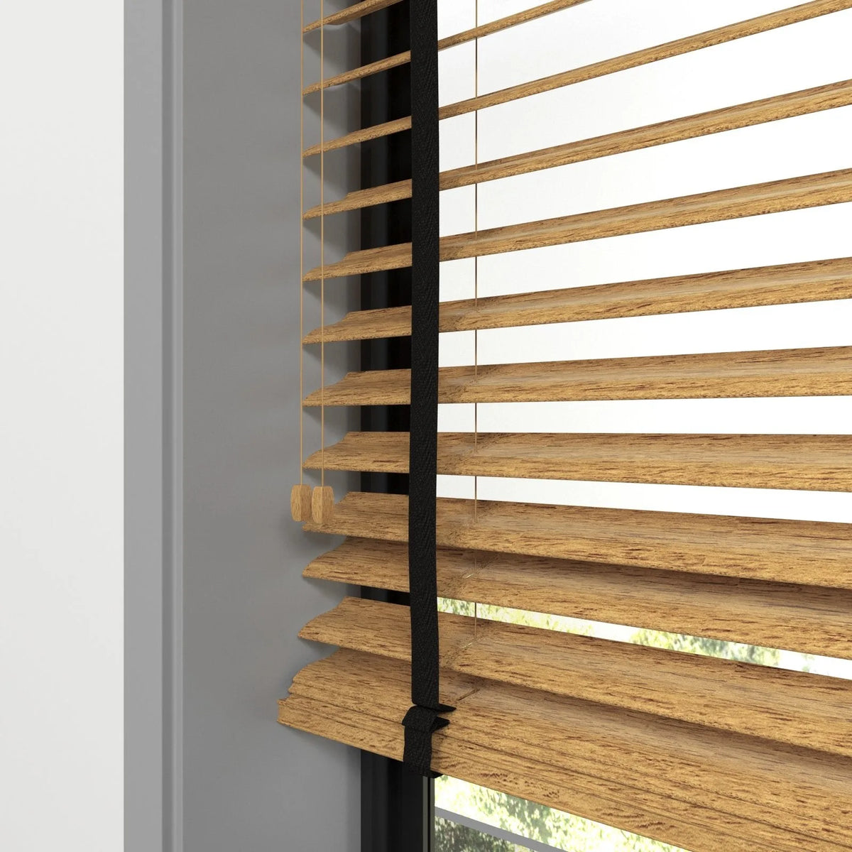 Ahşap Renk ve Desenli Polywood Blackout Jaluzi - Etulle