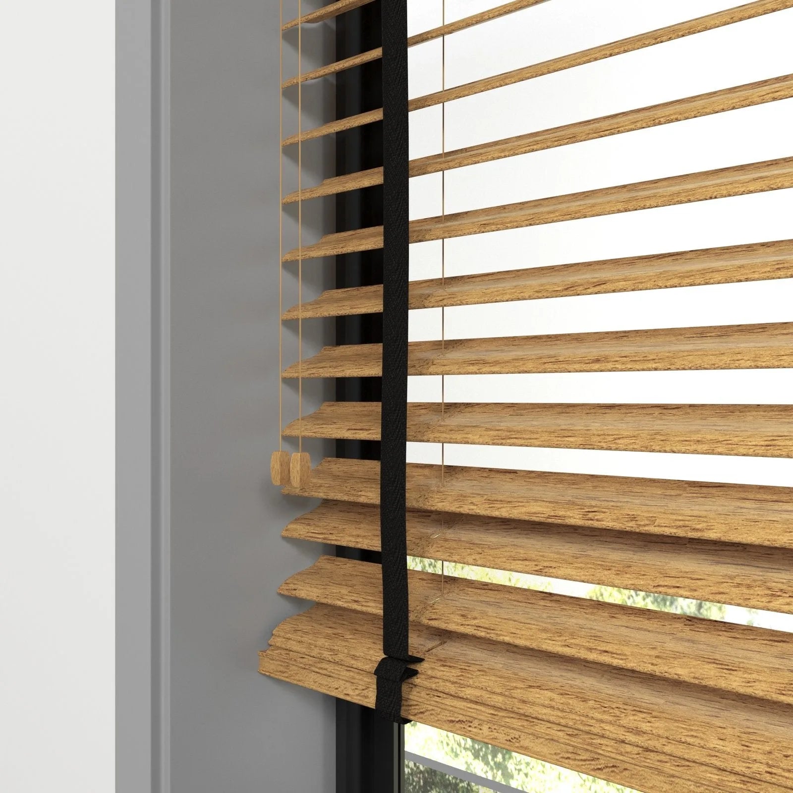 Ahşap Renk ve Desenli Polywood Blackout Jaluzi - Etulle