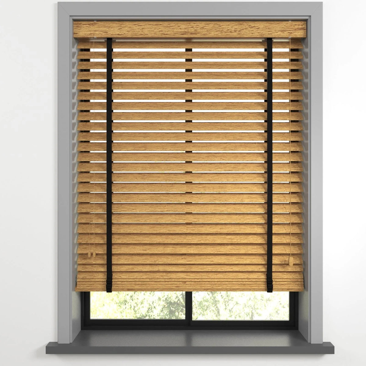 Ahşap Renk ve Desenli Polywood Blackout Jaluzi - Etulle
