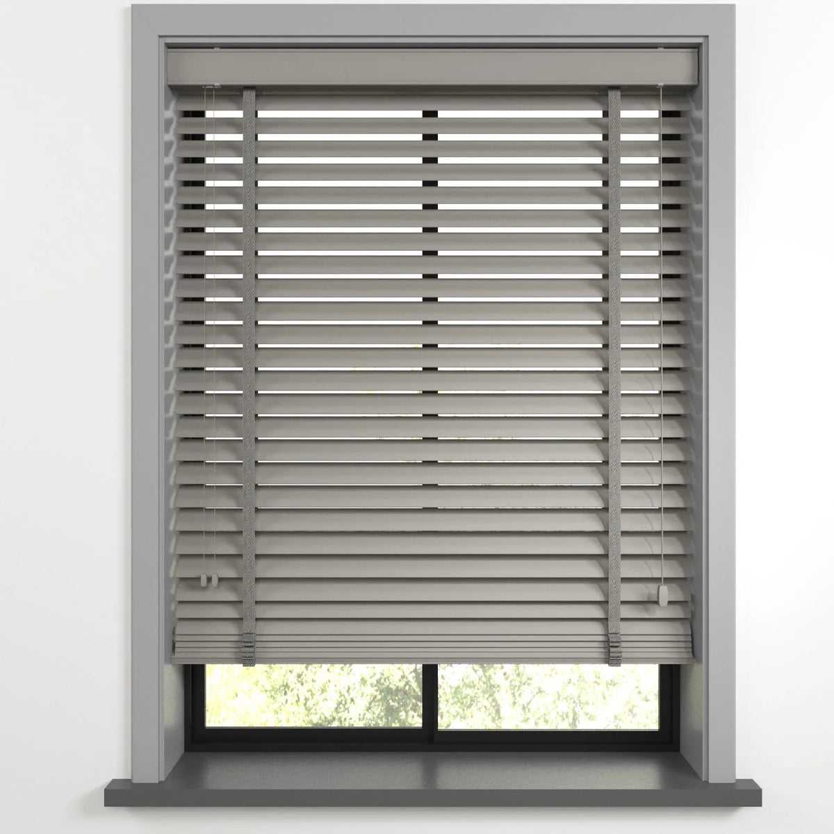 Orta Gri Polywood Blackout Jaluzi - Etulle