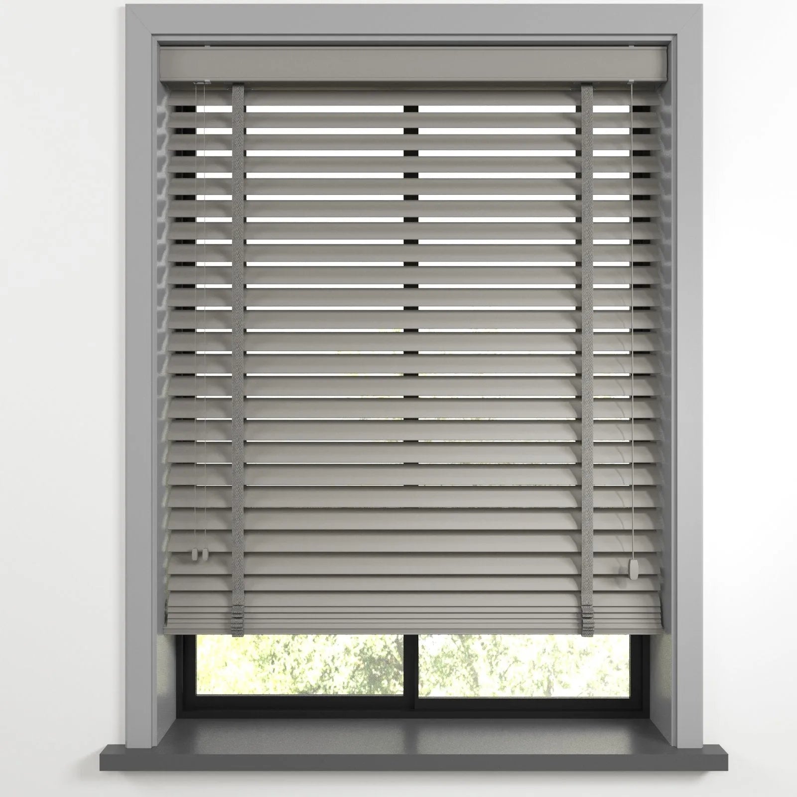 Orta Gri Polywood Blackout Jaluzi - Etulle