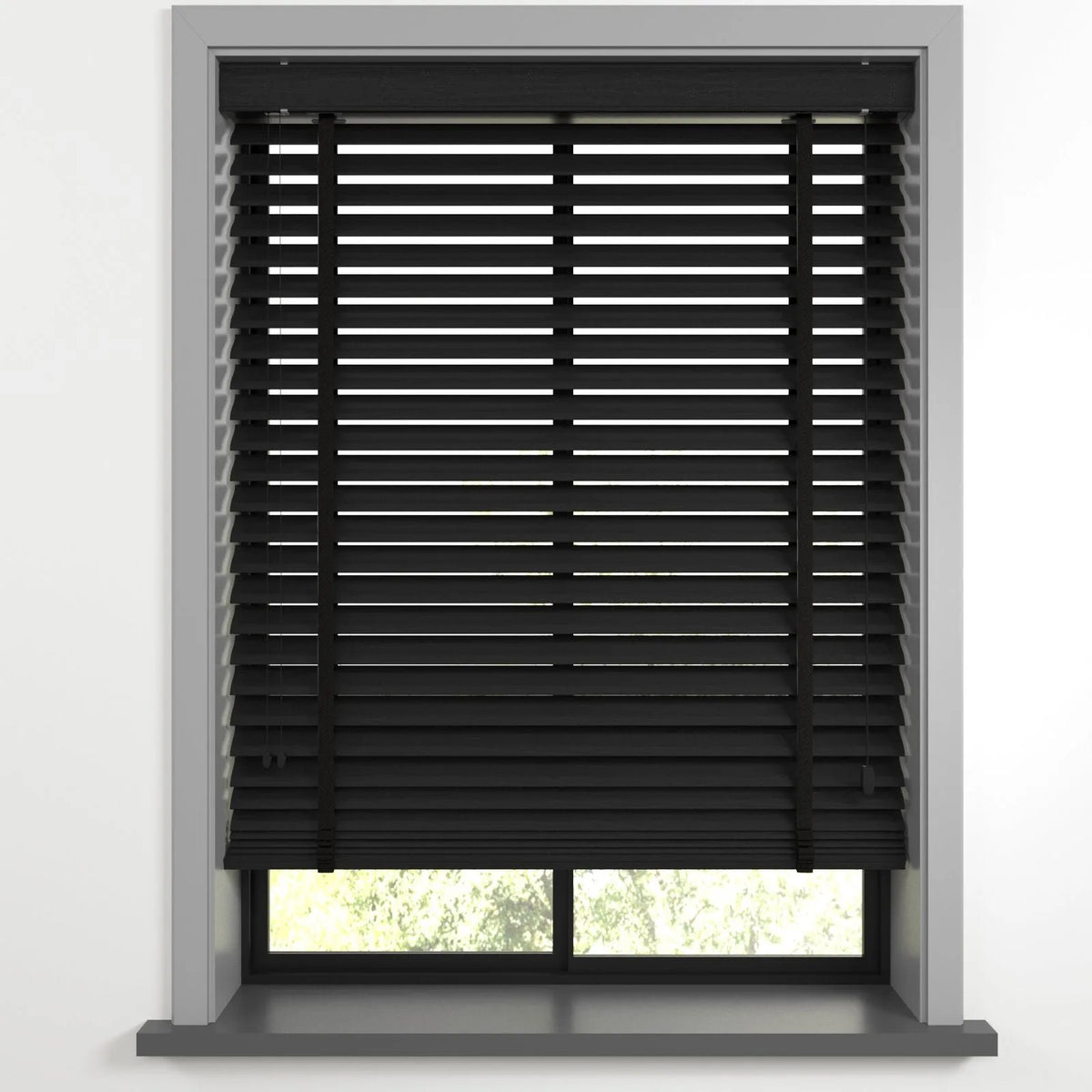 Siyah Polywood Blackout Jaluzi - Etulle