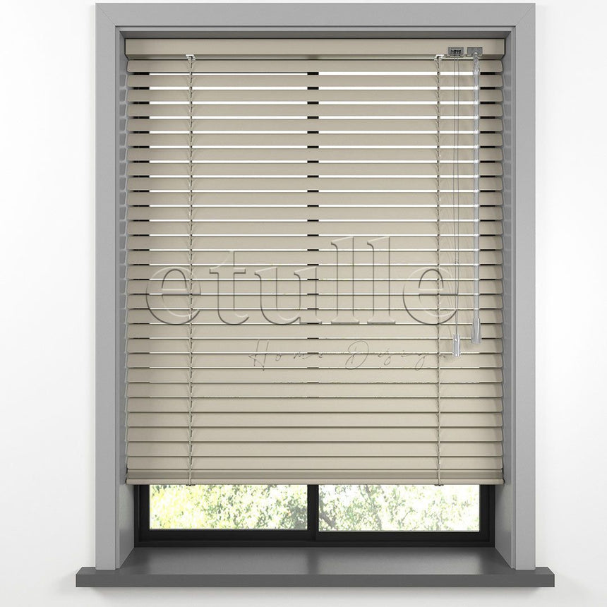 25 MM Light Brown Aluminum Venetian Blind