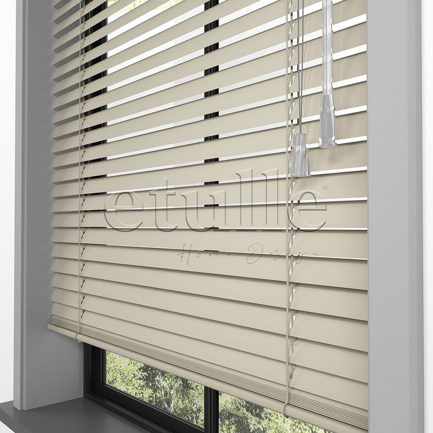 25 MM Light Brown Aluminum Venetian Blind