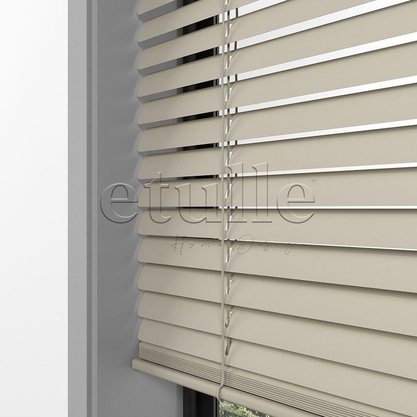 25 MM Light Brown Aluminum Venetian Blind