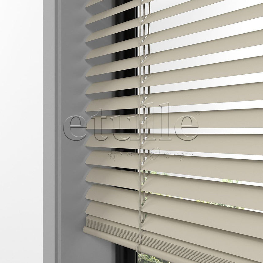 25 MM Light Brown Aluminum Venetian Blind