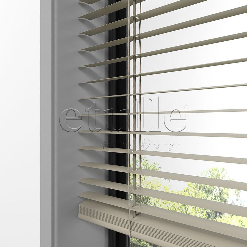 25 MM Light Brown Aluminum Venetian Blind