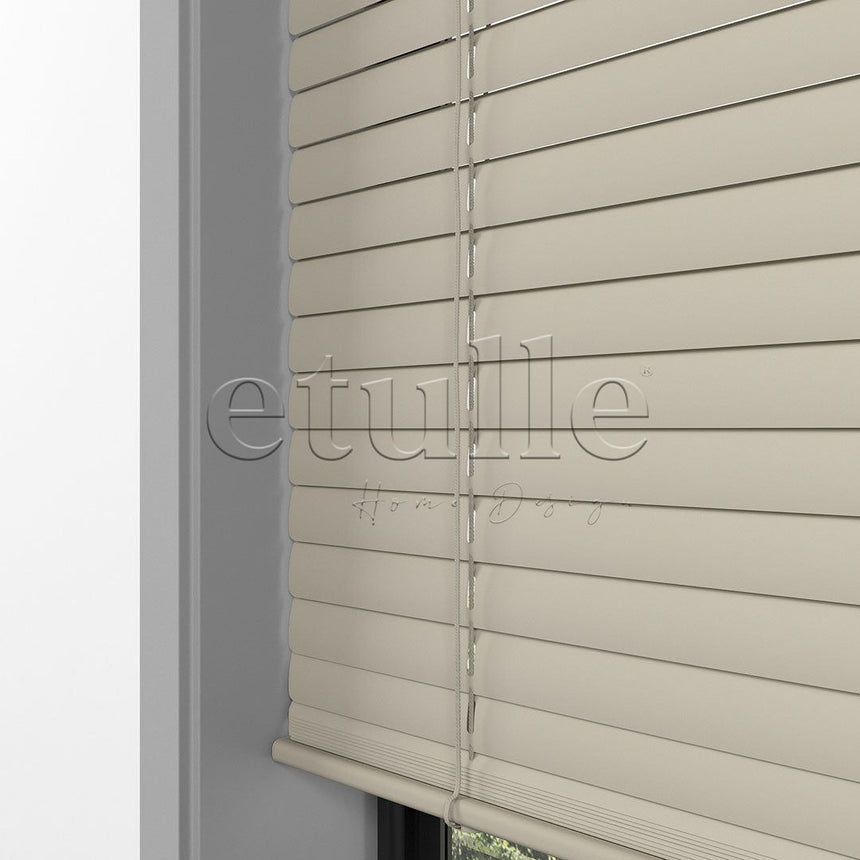 25 MM Light Brown Aluminum Venetian Blind