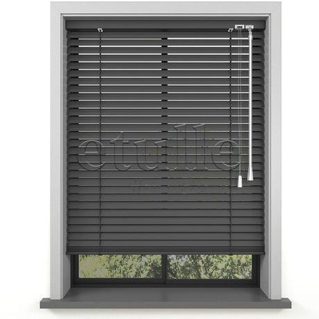 25 MM Anthracite Aluminum Venetian Blind