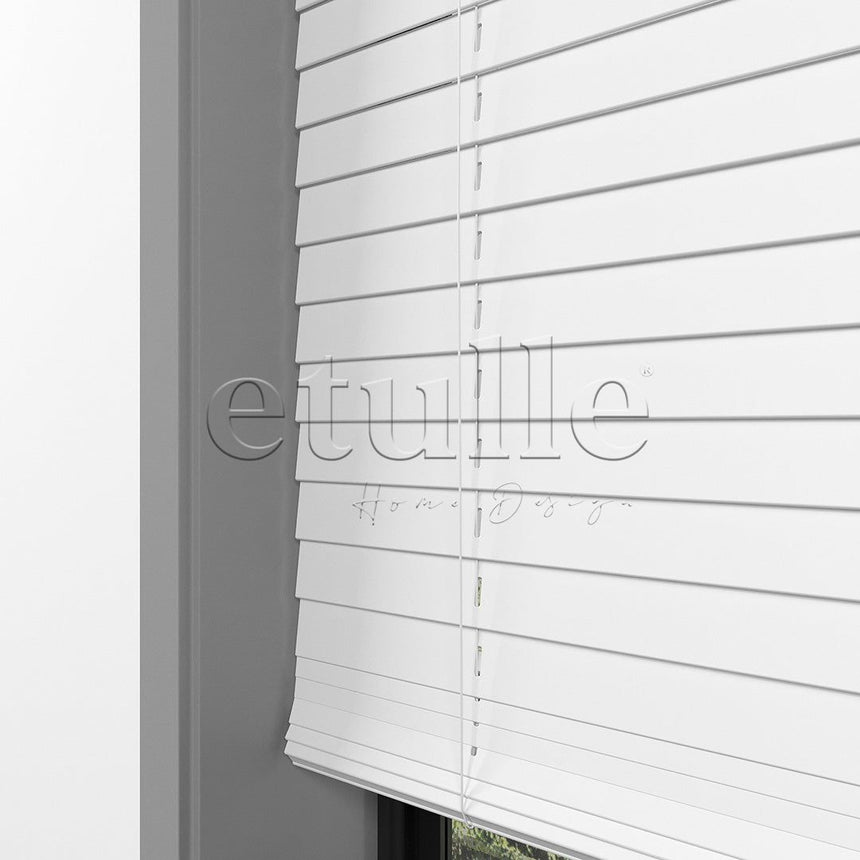 25 MM BASSWOOD White Wooden Venetian Blind