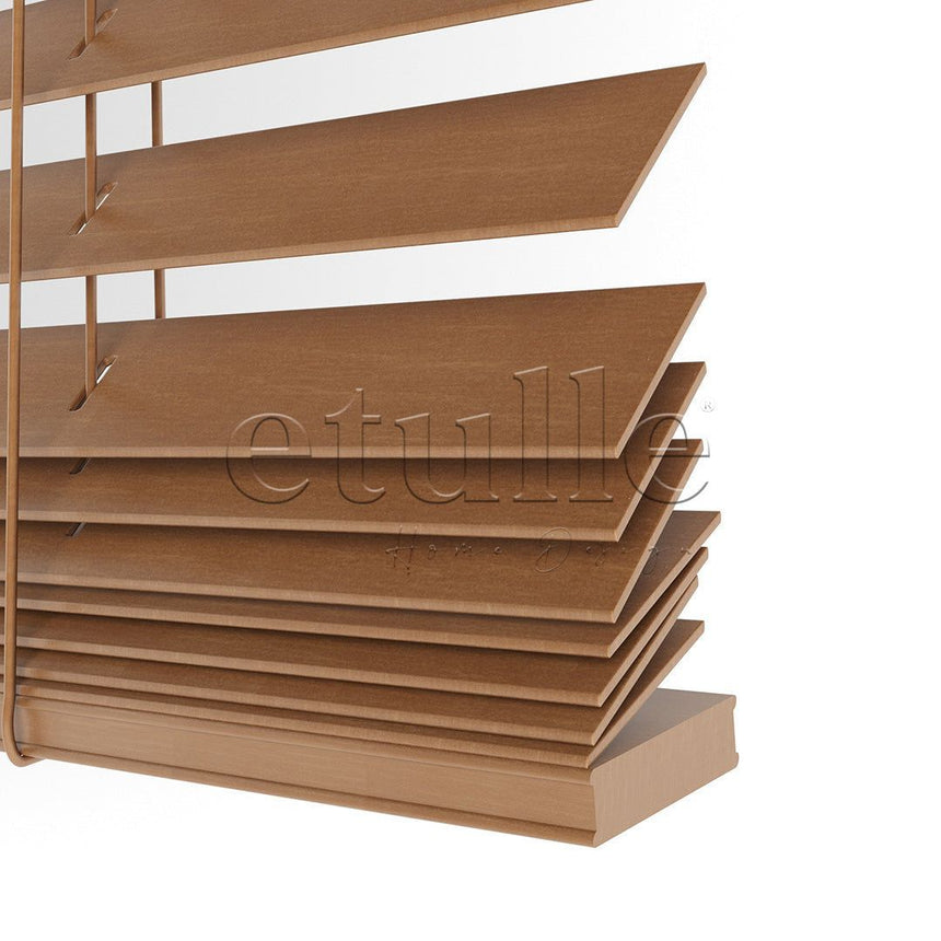 25 MM BASSWOOD Cherry Wooden Venetian Blind