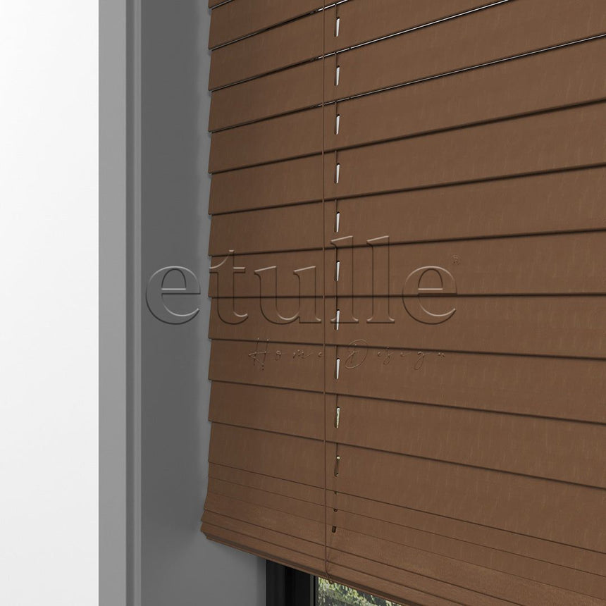 25 MM BASSWOOD Cherry Wooden Venetian Blind