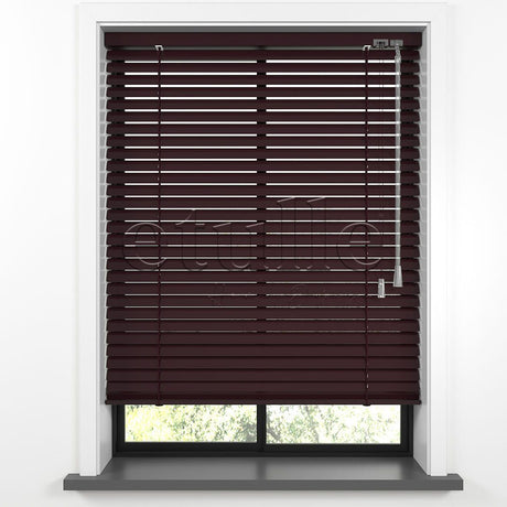 25 MM Rose Red Aluminum Venetian Blind