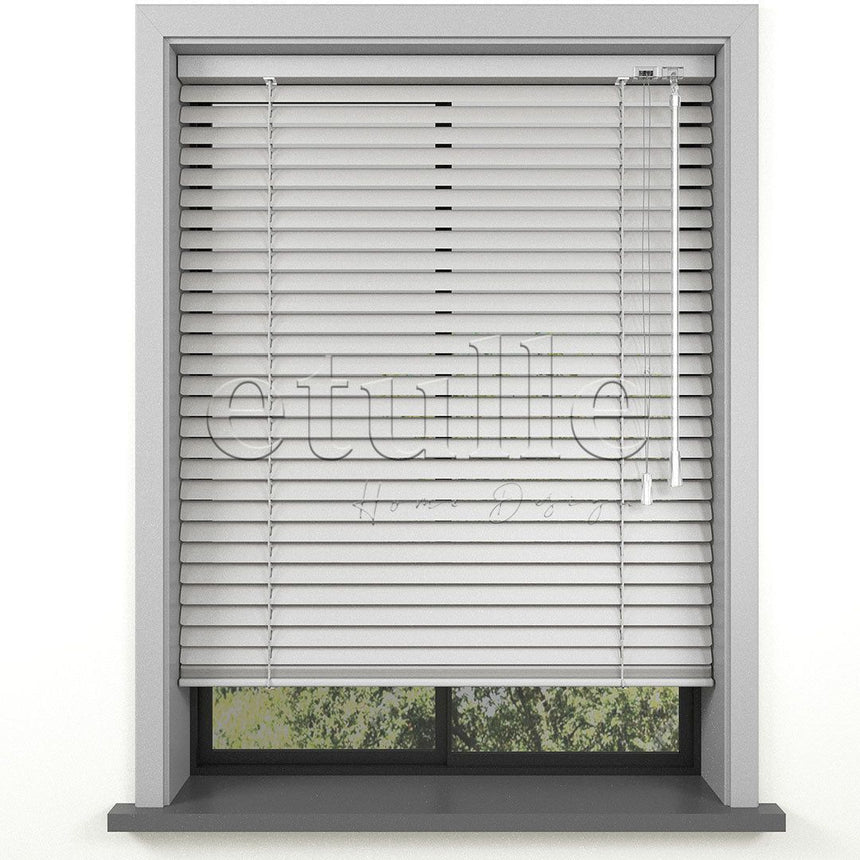 25 MM Silver Aluminum Venetian Blind