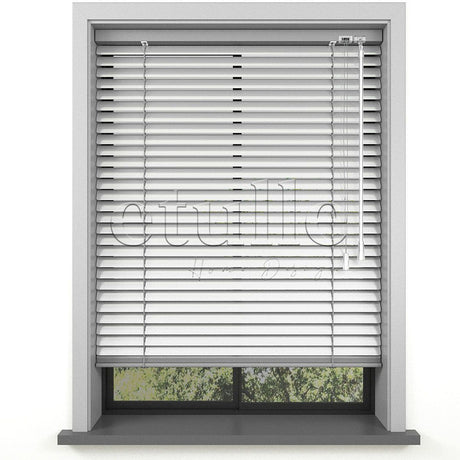 25 MM Shiny Silver Aluminum Venetian Blind