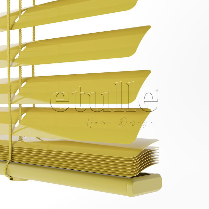 25 MM Yellow Aluminum Venetian Blind